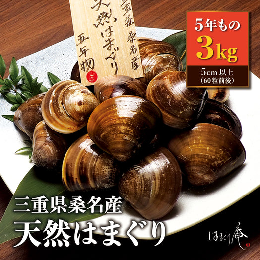 天然はまぐり5年もの3kg