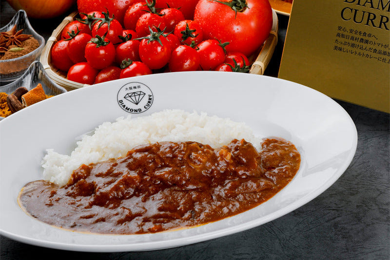 【化粧箱入り】2種食べ比べカレーセット(スタンダード4個+トマト2個)