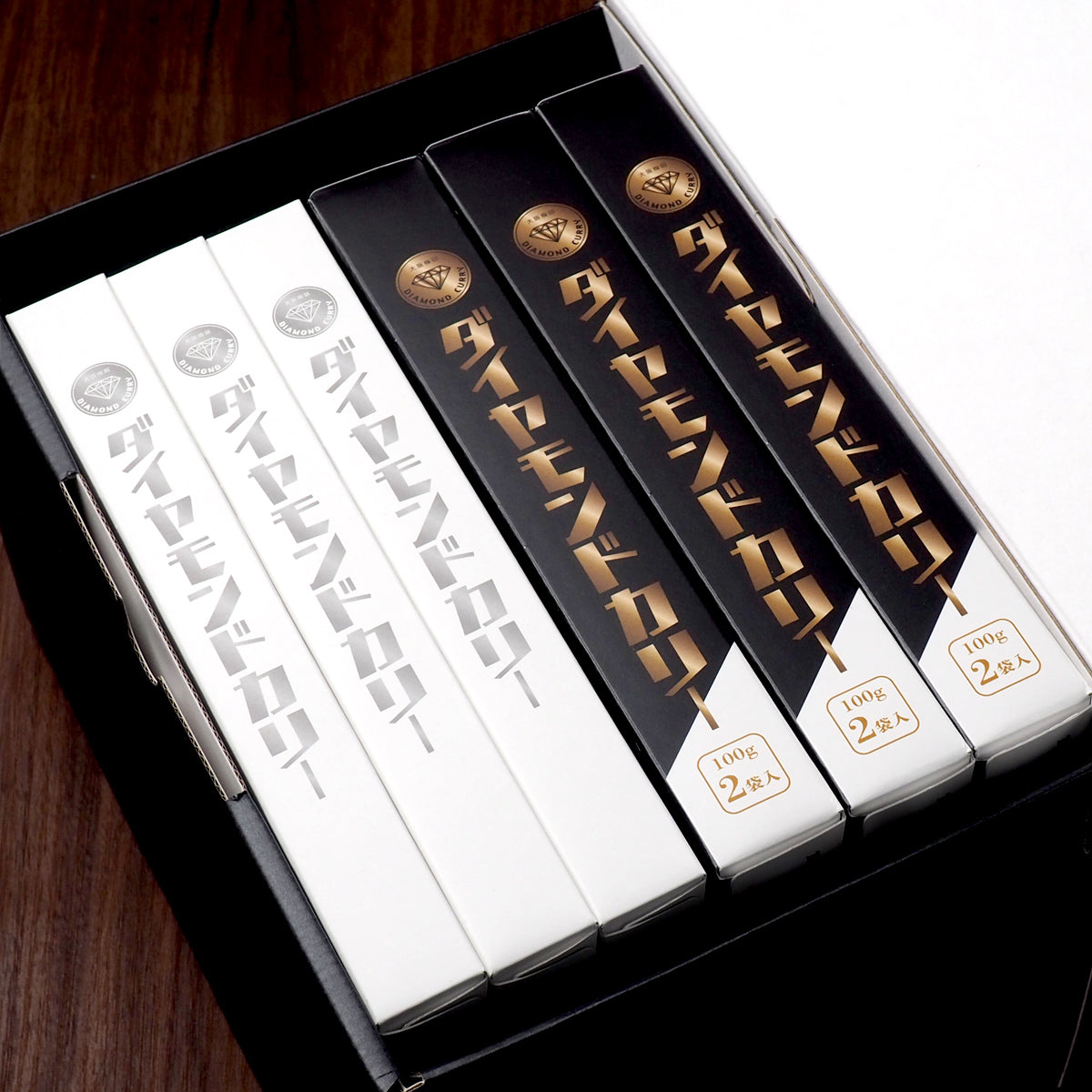 【化粧箱入り】2種食べ比べカレーセット（スタンダード3個+ちょこっと3個）